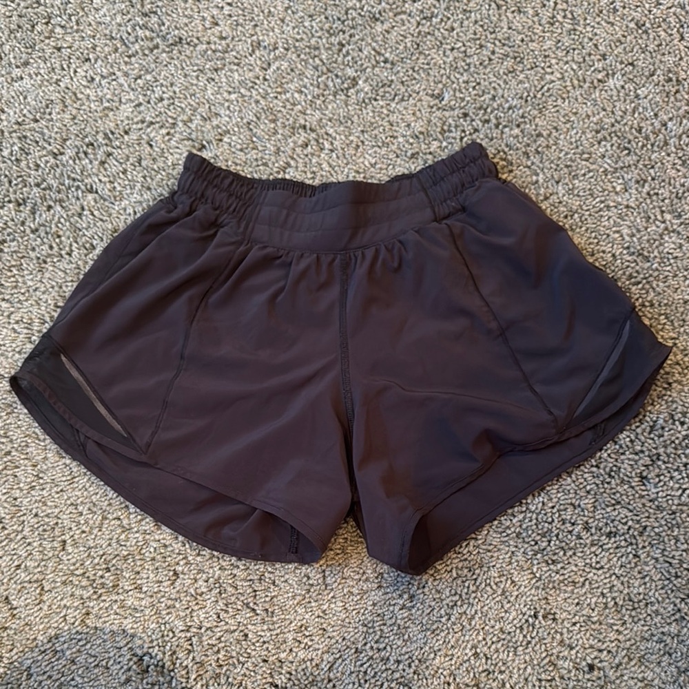 Black Lululemon Hotty Hot Shorts